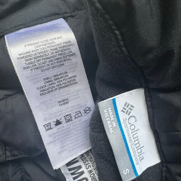 Columbia Kids Snow Pants Black size Small 8 - Picture 3 of 4